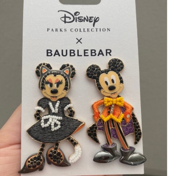 NWT Disney x BaubleBar Halloween Earrings Mickey - Picture 3 of 6